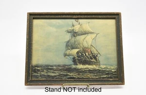 James Gale Tyler The Mayflower (circa 1920) ~ 1960s Lithograph in 13x10 Frame - Picture 1 of 10