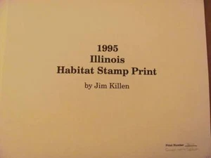 ILH-3 1995 Illinois Habitat Print RARE Governors Ed - Bild 1 von 2