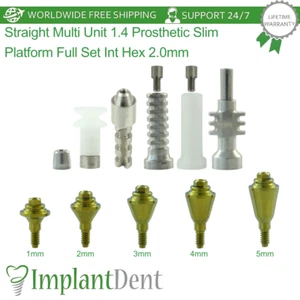 Set piattaforma sottile protesi dentale dritta multi unità 1,4 int esagonale 2,0 mm - Foto 1 di 23