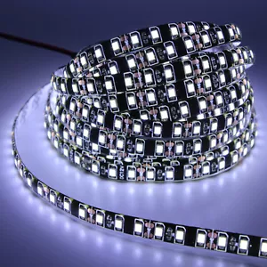 5M black PCB 3528 2835 SMD strip light waterproof 300/600 LED Ribbon Tape lamp - Picture 1 of 8