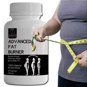 7 Tage natürliche erweiterte Gewichtsverlust Ergänzung Fatburner für Männer & Frauen 60 Kapseln - Bild 1 von 11