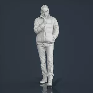 Figura de resina sin pintar. Hombre Niño Caminando 1/18 1/24 1/43 1/32 - Imagen 1 de 6