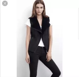 Velvet By Graham & Spencer Moto Suede Vest Size M - Picture 1 of 2