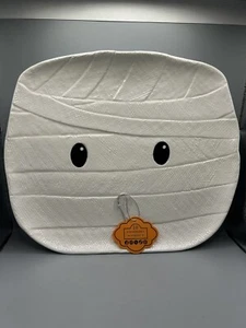 10 STRAWBERRY STREET stravagante Halloween MUMMY piatto ceramica nuovo - Foto 1 di 2