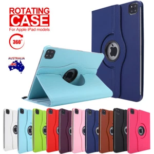 360 Leather Smart Case Cover for iPad Pro 13 11 iPad Air 13 iPad 10.9 10.2 - Picture 1 of 57