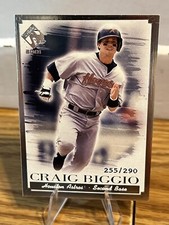 2001 Pacific Private Stock Silver Portraits /290 Craig Biggio #51 HOF
