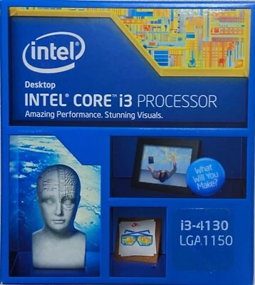 Intel BX80646I34130 SR1NP Core i3-4130 Processor 3M Cache, 3.40 GHz NEW RETAIL - Image 1 of 2