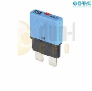 E-T-A 1610 (SAE Tipo III) Interruttore Termico - 15 Amp/Blu (Confezione da 1) - Foto 1 di 1