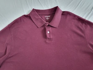 Roundtree & Yorke Polo Shirt Mens XL Supima Cotton Short Sleeve Maroon - Picture 1 of 10