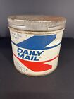 Vintage DAILY MAIL tobacco tin Consolidated Tobacco Canada French English 6 oz
