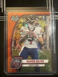 Kaidon Salter 2024 Bowman U Chrome 1st Orange Shimmer /25 SSP Liberty Flames - Picture 1 of 2