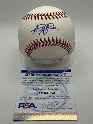 Andy Green Diamondbacks Mets Padres Signed Autograph Official Baseball PSA DNA - Image 1 of 2
