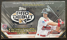 2016 Topps Pro Debut Baseball Hobby Box/2 AUTO & 2 MEM Cards