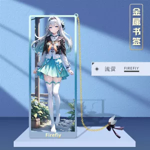 Honkai: Star Rail Firefly Escritorio Coleccionar Papelería Metal Marcador Juegos con disfraces Regalo - Imagen 1 de 2