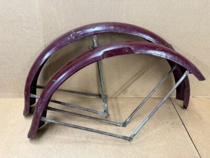 Schwinn Prewar 26" Mens DX Bicycle Springer & Truss Fork Fender Set Fenders - Picture 1 of 9