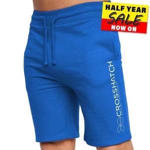 Crosshatch Bengston Clásico Hombre Cómodo Shorts de Algodón Azul - Imagen 1 de 5