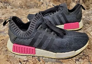 Adidas NMD R1 Primeknit Shock/Essential Pink Size 9 - Picture 1 of 7