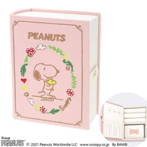 Joyero bordado en forma de cómic rosa PEANUTS Snoopy Woodstock - Imagen 1 de 8