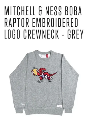 Mitchell & Ness Boba NBA Raptors Embroidered Logo Crewneck - Limited Edition XXL Cover