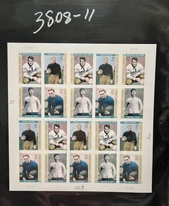 Scott #3808 Early Football Heroes Pannello di 20 francobolli 37¢ (2003) MNH - Foto 1 di 1