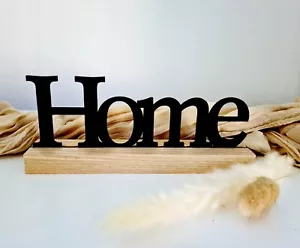 Aufsteller Home Wohnaccessoires Deko Zuhause Geschenk Familie Haus Modern Flur - Bild 1 von 2