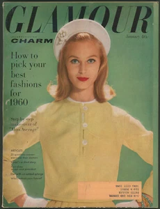 Glamour Magazine January 1960 Jane Fonda Exercise ~ James Thurber~ 1960s Fashion - Picture 1 of 8