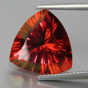 Impresionante topacio naranja clásico natural de 10,00 quilates corte de lona billón - Imagen 1 de 6