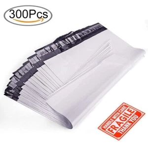 300 Poly Mailers 9x12 Shipping Envelopes Plastic Mailing Bag Self Sealing 2.5Mil - Picture 1 of 7