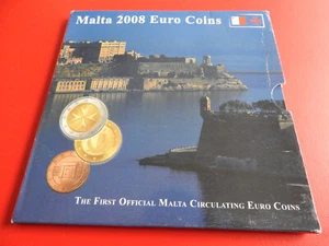 *Malta Euro KMS 2008 / Blister * 1 Cent -2 Euro (Schr.W) - Bild 1 von 6
