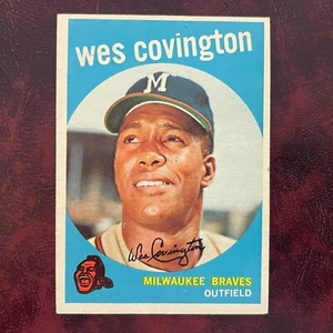 Juego Topps 1959 Wes Covington #290 Milwaukee Braves - Como nuevo *Alta calidad* - Imagen 1 de 2