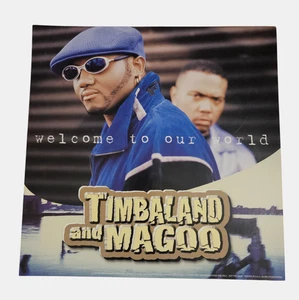 Timbaland & Magoo Welcome to Our World 1997 Promo Flat Poster 12x12 Blackground - Bild 1 von 5