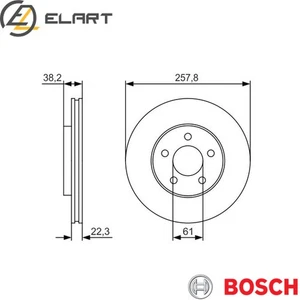 2x BRAKE DISC 0 986 479 R56 FOR CHRYSLER NEONII DODGE ECH/ECB/420H 2.0L 4cyl - Picture 1 of 8