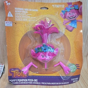 Trolls Poppy Halloween Pumpkin Decorating Kit Molded Push-In Set Brand New! - Picture 1 of 7