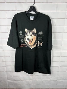 Camicia vintage Lee Alaskan Malamute cane grafica animale taglia XL anni 90 rara - Foto 1 di 6