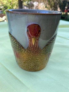 Pier 1 Oversized Turkey Thanksgiving Coffee Mug Cup  - Picture 1 of 5