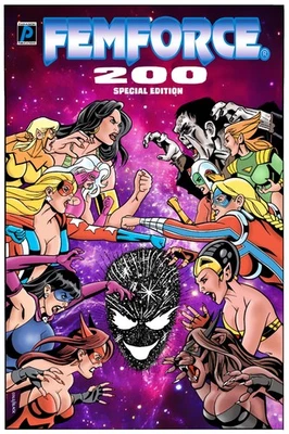 FEMFORCE NO. 200 EDICIÓN ESPECIAL PARAGON - ¡56 PÁGINAS A COLOR! - Firmado por Bill Black Foto 1 de 4