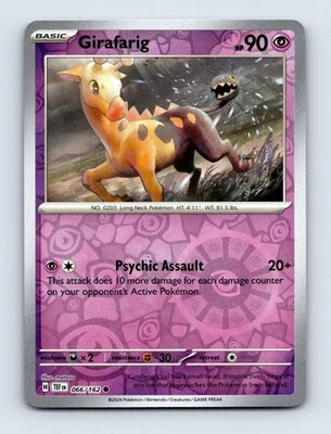 Girafarig Reverse Holo SV05: Temporal Forces 066/162 NM/LP - Image 1 of 2