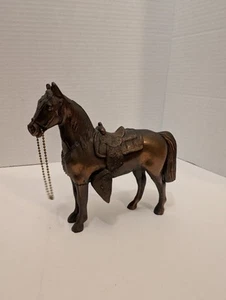 Caballo de pie de bronce vintage de los años 50 - Imagen 1 de 5