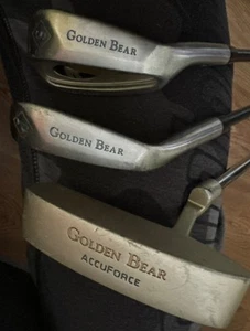 Golden Bear AccuForce Stainless Tour Putter, Pitching Wedge and Sand Wedge Lot - Picture 1 of 8