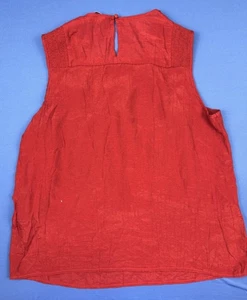 Nanette Lepore L Red Blouse  Business Dress Top - Picture 1 of 3