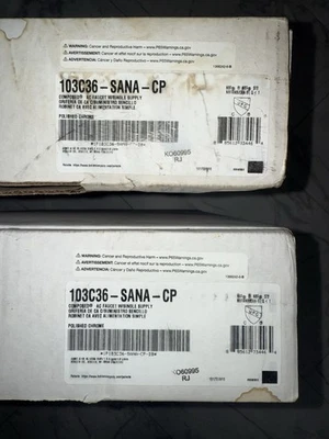 103C36-SANA-CP COMPOSED® AC FAUCET W/SINGLE SUPPLY GRIFERIA DE CA C   2 Faucets - Image 1 of 4