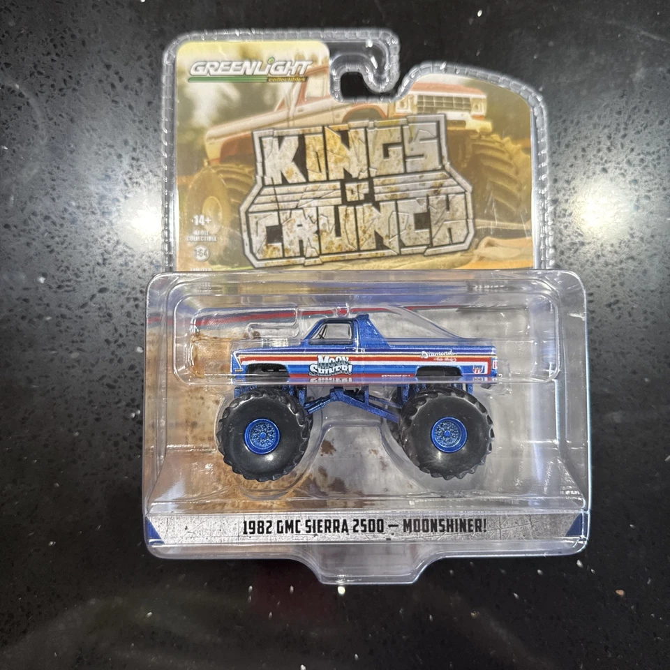 GMC Sierra 2500 Moonshiner 1982! Monster Truck Kings Crunch Greenlight 1:64 Foto 1 de 4