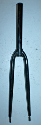 2006 Road Bike Fork 700c 11/8" Threadless 237mm Black Steel Hybrid USA Shipper:) - Image 1 of 4
