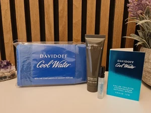 Luxusproben Davidoff Cool Water Shower Gel & Parfum Probe & Mikrofsertuch Set  - Bild 1 von 4