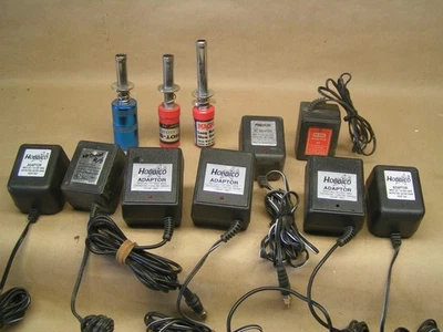 Peças de partida GLOW 10 peças, 7 adaptadores CA, 3 iniciadores Glow, ÓTIMO ESTADO - Imagem 1 de 4