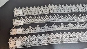Venice Lace Lot Vntg Crown Making Sewing Crafts Art See Photo for Lengths Color - Picture 1 of 6