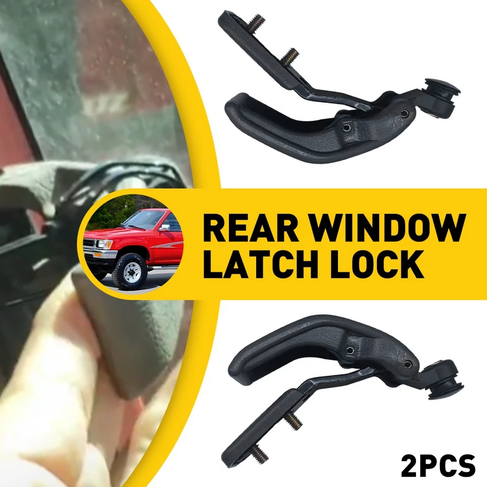 Gray Rear Glass Window Cab Latch Lock Left Right For Tacoma Toyota T100 1989-00 - Imagem 1 de 4