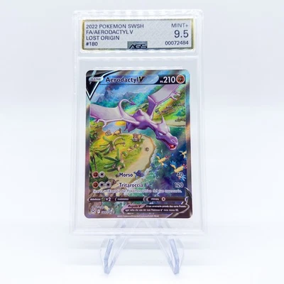 2022 Pokemon Italian Aerodactyl V #180 Alternative Art AGS 9.5 GOLD LABEL - Image 1 of 3