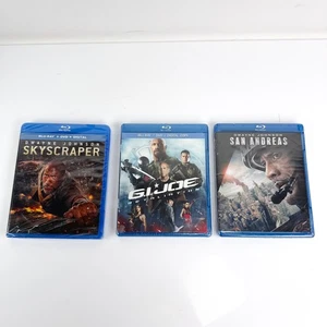Dwayne "The Rock" Johnson BluRay Lot GIJoe Retaliation, Skyscraper, San Andreas - Bild 1 von 4
