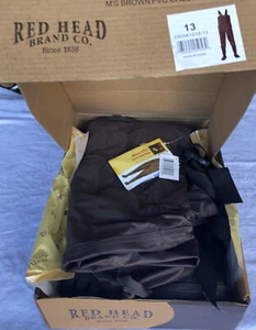 RedHead Brand Co. PVC Chest Waders for Men Brown Non-Insulated Size 13-used - Picture 1 of 12